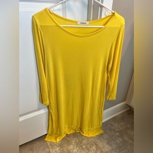 Yellow long sleeve tunic